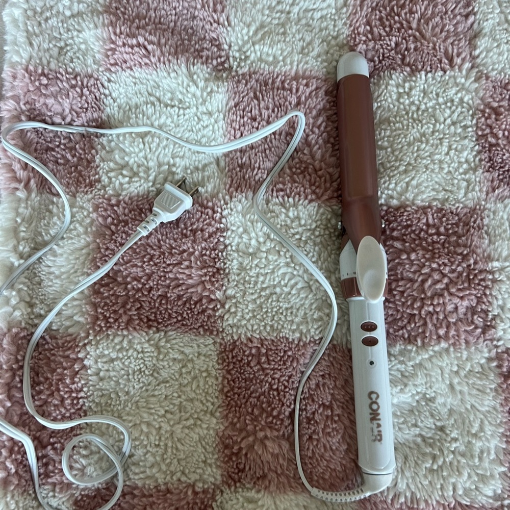 Conair White and Brown Curling Iron